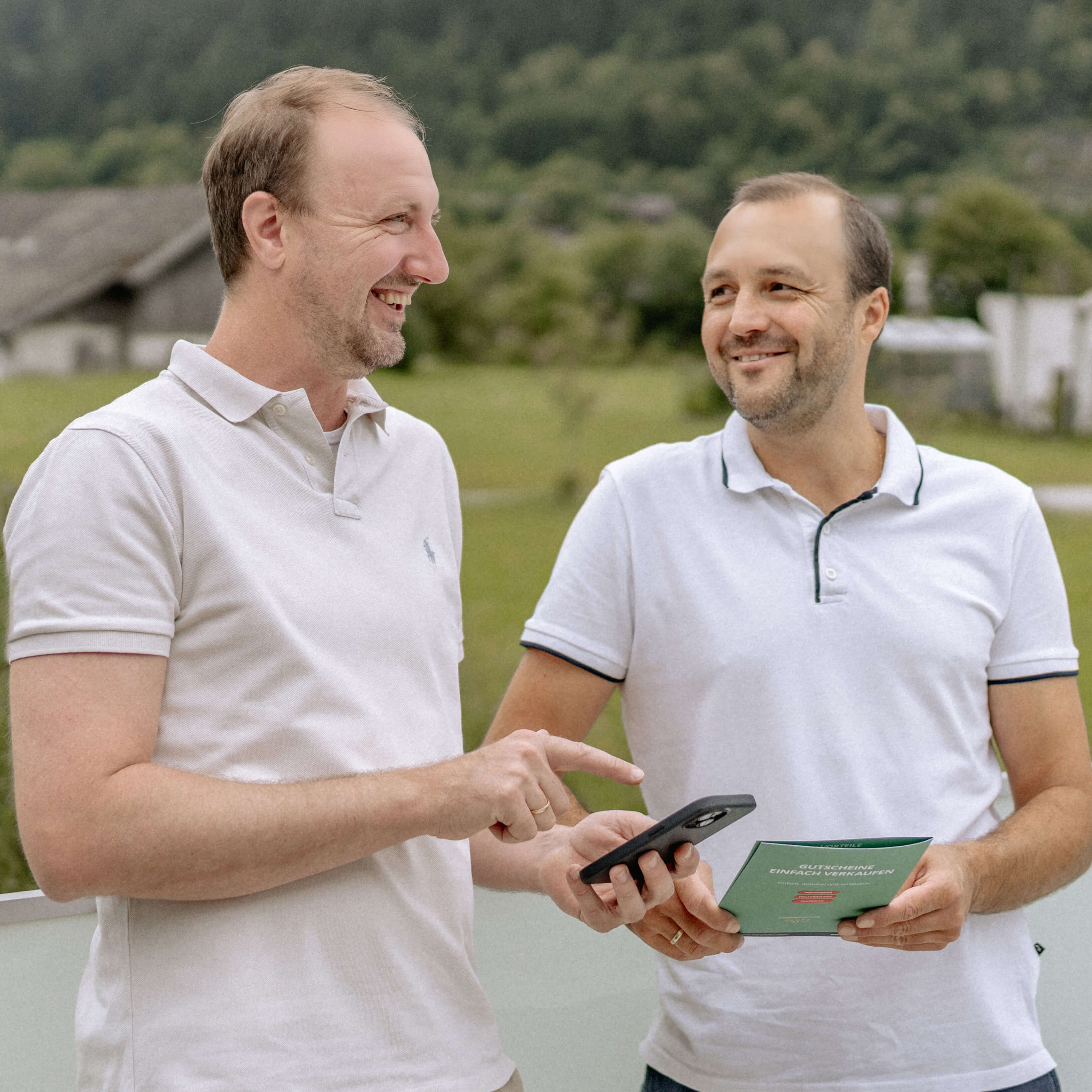 Markus Jesner und Manuel Vlach von gutschein software